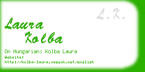 laura kolba business card